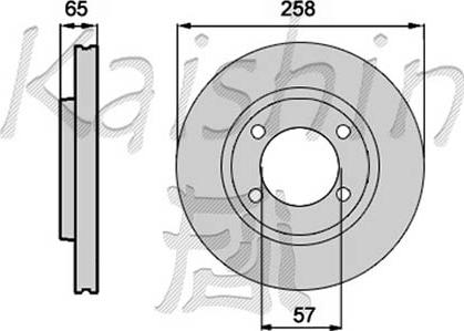 Kaishin CBR267 - Bremsscheibe alexcarstop-ersatzteile.com