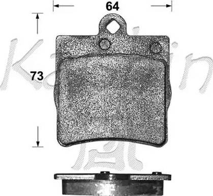 Kaishin D10111 - Bremsbelagsatz, Scheibenbremse alexcarstop-ersatzteile.com