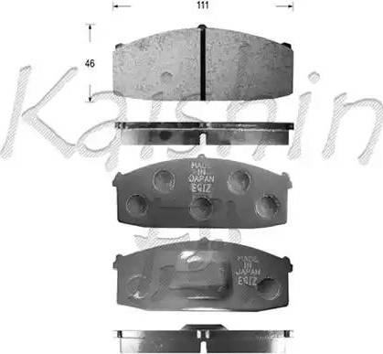 Kaishin D1013 - Bremsbelagsatz, Scheibenbremse alexcarstop-ersatzteile.com