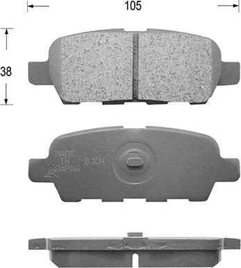 Kaishin D1244 - Bremsbelagsatz, Scheibenbremse alexcarstop-ersatzteile.com