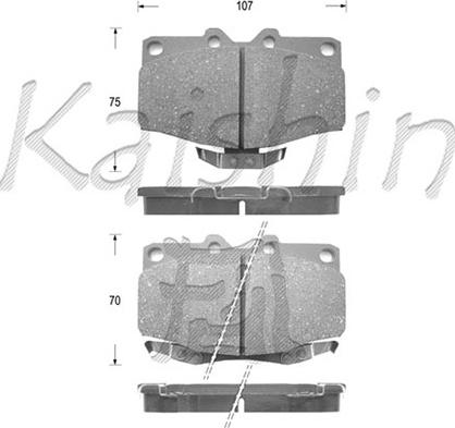 Kaishin D2096 - Bremsbelagsatz, Scheibenbremse alexcarstop-ersatzteile.com