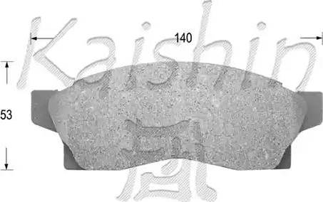 Kaishin D2091 - Bremsbelagsatz, Scheibenbremse alexcarstop-ersatzteile.com