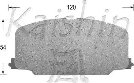 Kaishin D2065 - Bremsbelagsatz, Scheibenbremse alexcarstop-ersatzteile.com