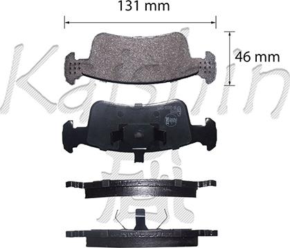 Kaishin FK9008 - Bremsbelagsatz, Scheibenbremse alexcarstop-ersatzteile.com