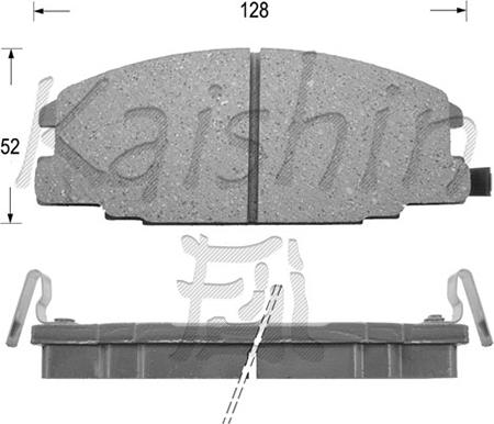 Kaishin FK4029 - Bremsbelagsatz, Scheibenbremse alexcarstop-ersatzteile.com