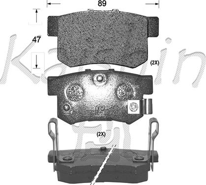 Kaishin FK5056 - Bremsbelagsatz, Scheibenbremse alexcarstop-ersatzteile.com