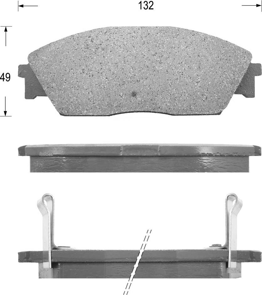 Kaishin FK5039 - Bremsbelagsatz, Scheibenbremse alexcarstop-ersatzteile.com