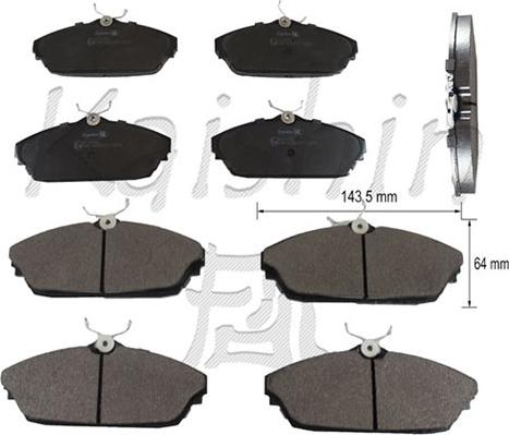 Kaishin FK10156 - Bremsbelagsatz, Scheibenbremse alexcarstop-ersatzteile.com