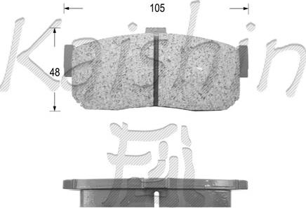 Kaishin FK1148 - Bremsbelagsatz, Scheibenbremse alexcarstop-ersatzteile.com