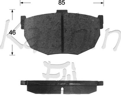 Kaishin FK1113 - Bremsbelagsatz, Scheibenbremse alexcarstop-ersatzteile.com