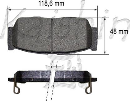 Kaishin FK11213 - Bremsbelagsatz, Scheibenbremse alexcarstop-ersatzteile.com