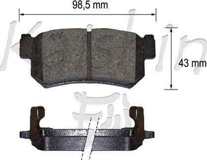 Kaishin FK11217 - Bremsbelagsatz, Scheibenbremse alexcarstop-ersatzteile.com