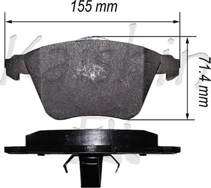 Kaishin FK3153 - Bremsbelagsatz, Scheibenbremse alexcarstop-ersatzteile.com