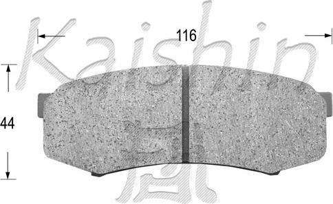 Kaishin FK2090 - Bremsbelagsatz, Scheibenbremse alexcarstop-ersatzteile.com