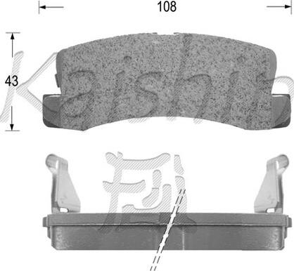 Kaishin FK2053 - Bremsbelagsatz, Scheibenbremse alexcarstop-ersatzteile.com