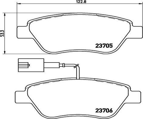 Kaishin FK20000 - Bremsbelagsatz, Scheibenbremse alexcarstop-ersatzteile.com