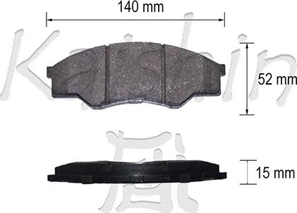 Kaishin FK2275 - Bremsbelagsatz, Scheibenbremse alexcarstop-ersatzteile.com