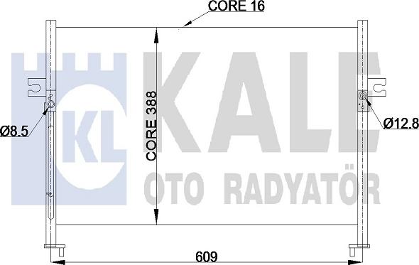 KALE OTO RADYATÖR 342425 - Kondensator, Klimaanlage alexcarstop-ersatzteile.com