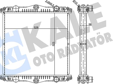 KALE OTO RADYATÖR 359845 - Kühler, Motorkühlung alexcarstop-ersatzteile.com