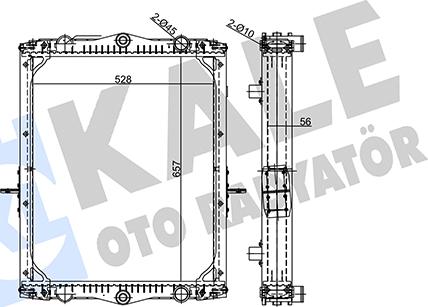 KALE OTO RADYATÖR 355690 - Kühler, Motorkühlung alexcarstop-ersatzteile.com