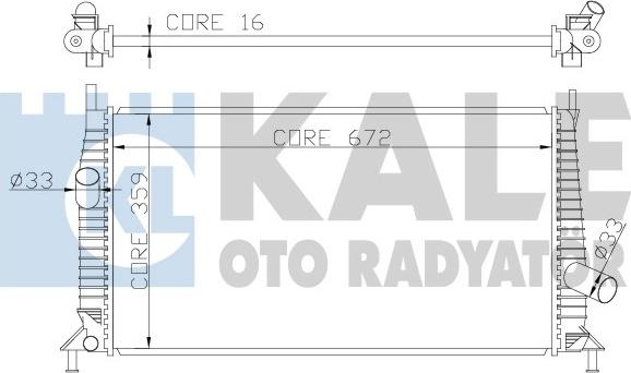 KALE OTO RADYATÖR 356300 - Kühler, Motorkühlung alexcarstop-ersatzteile.com