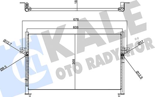 KALE OTO RADYATÖR 358455 - Kondensator, Klimaanlage alexcarstop-ersatzteile.com