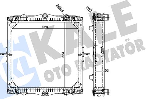 KALE OTO RADYATÖR 360145 - Kühler, Motorkühlung alexcarstop-ersatzteile.com