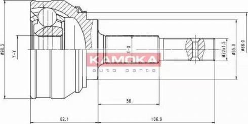 Kamoka 6536 - Gelenksatz, Antriebswelle alexcarstop-ersatzteile.com