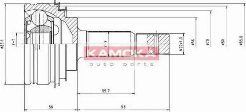 Kamoka 6100 - Gelenksatz, Antriebswelle alexcarstop-ersatzteile.com