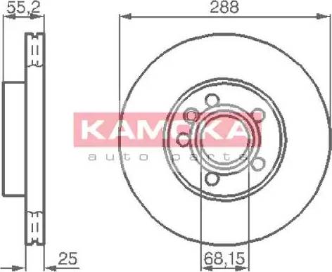 Kamoka 1031692 - Bremsscheibe alexcarstop-ersatzteile.com