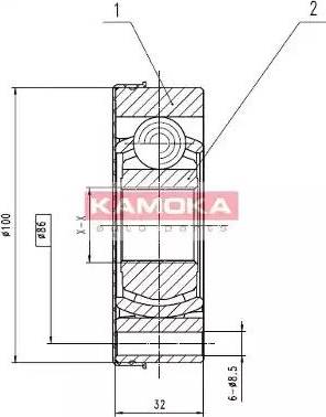 Kamoka 8094 - Gelenksatz, Antriebswelle alexcarstop-ersatzteile.com