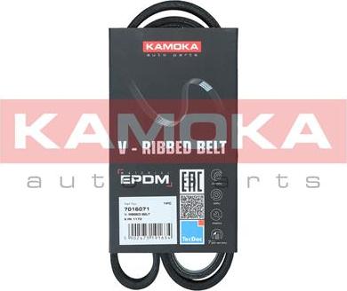 Kamoka 7016071 - Keilrippenriemen alexcarstop-ersatzteile.com