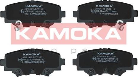 Kamoka JQ101415 - Bremsbelagsatz, Scheibenbremse alexcarstop-ersatzteile.com