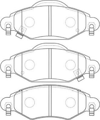 Kavo Parts BP-9096 - Bremsbelagsatz, Scheibenbremse alexcarstop-ersatzteile.com