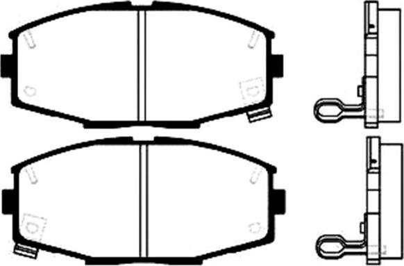 HELLA 8DB 355 006-241 - Bremsbelagsatz, Scheibenbremse alexcarstop-ersatzteile.com