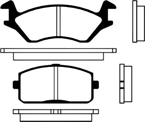 Kavo Parts BP-9002 - Bremsbelagsatz, Scheibenbremse alexcarstop-ersatzteile.com