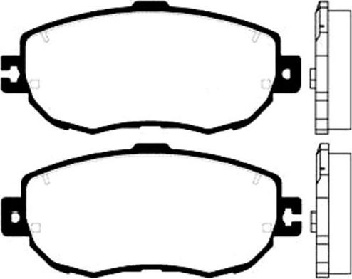 Kavo Parts BP-9035 - Bremsbelagsatz, Scheibenbremse alexcarstop-ersatzteile.com