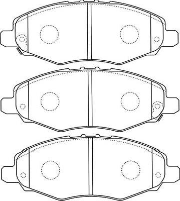 Kavo Parts BP-9113 - Bremsbelagsatz, Scheibenbremse alexcarstop-ersatzteile.com