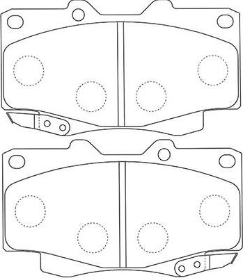 Kavo Parts BP-9117 - Bremsbelagsatz, Scheibenbremse alexcarstop-ersatzteile.com