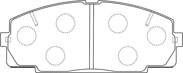 Kavo Parts BP-9135 - Bremsbelagsatz, Scheibenbremse alexcarstop-ersatzteile.com