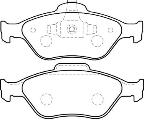 Kavo Parts BP-4554 - Bremsbelagsatz, Scheibenbremse alexcarstop-ersatzteile.com