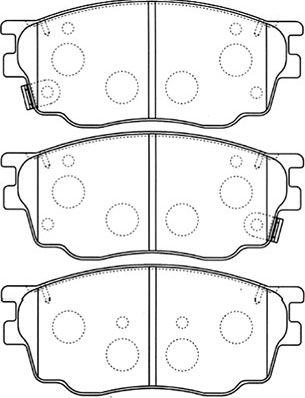 Kavo Parts BP-4550 - Bremsbelagsatz, Scheibenbremse alexcarstop-ersatzteile.com