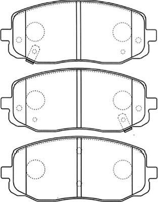 Kavo Parts BP-4015 - Bremsbelagsatz, Scheibenbremse alexcarstop-ersatzteile.com