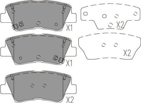 Kavo Parts BP-4031 - Bremsbelagsatz, Scheibenbremse alexcarstop-ersatzteile.com