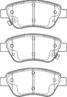 Kavo Parts BP-5569 - Bremsbelagsatz, Scheibenbremse alexcarstop-ersatzteile.com