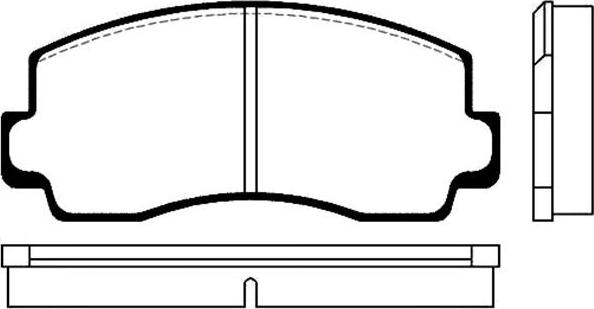 Kavo Parts BP-5500 - Bremsbelagsatz, Scheibenbremse alexcarstop-ersatzteile.com