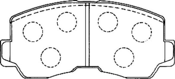 Kavo Parts BP-5533 - Bremsbelagsatz, Scheibenbremse alexcarstop-ersatzteile.com