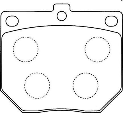 Akebono AN-022K - Bremsbelagsatz, Scheibenbremse alexcarstop-ersatzteile.com