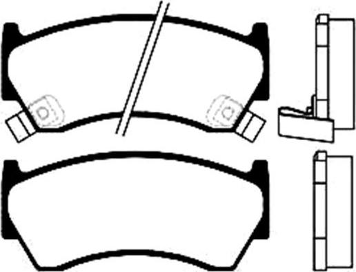 Quinton Hazell 2975 - Bremsbelagsatz, Scheibenbremse alexcarstop-ersatzteile.com