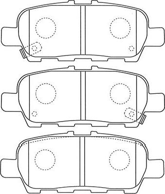 Kavo Parts BP-6605 - Bremsbelagsatz, Scheibenbremse alexcarstop-ersatzteile.com